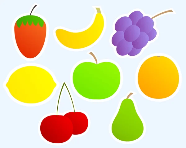 Conjunto de frutas — Archivo Imágenes Vectoriales