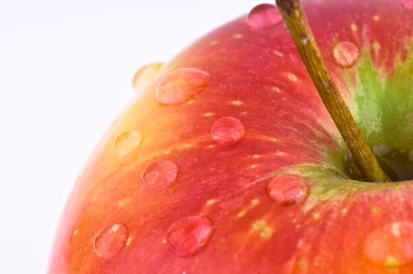 Macro red apple — Stock Photo, Image