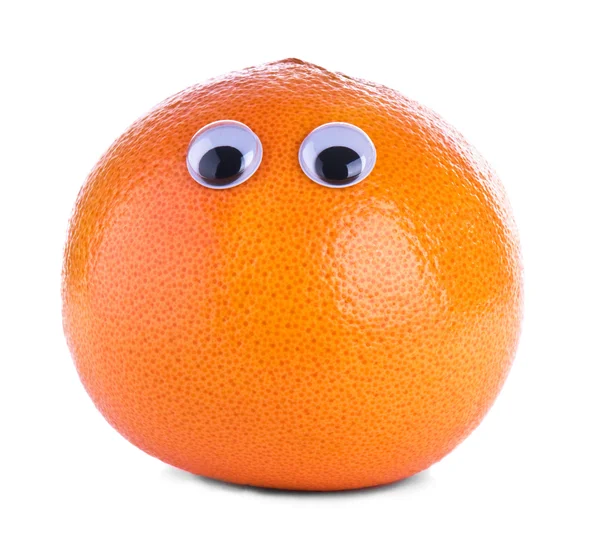 Orange Grapefruit mit Augen — Stockfoto