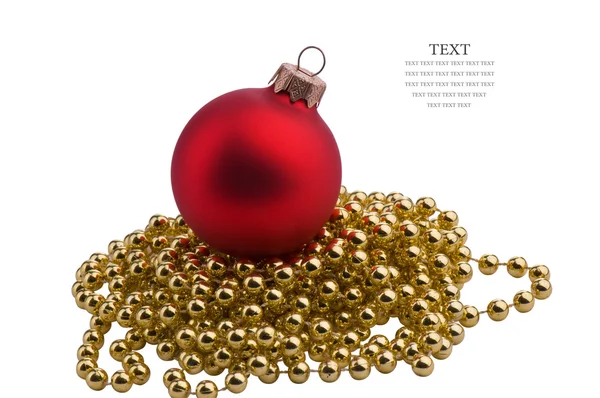 Christmas red sphere — Stock Photo, Image