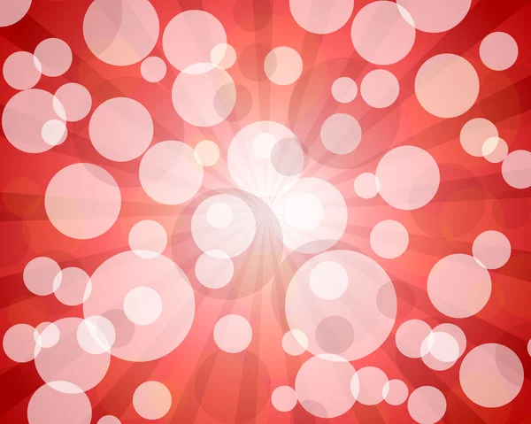 Red abstract bokeh — Stock Vector