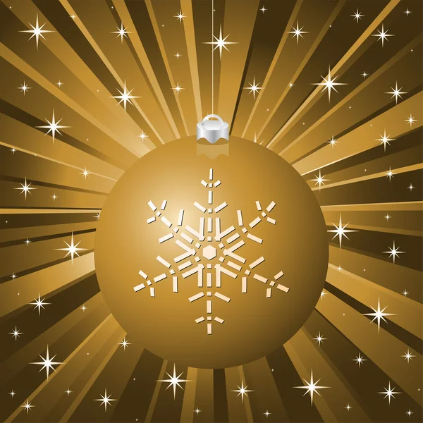 Altın vektör Noel arka plan — Stok Vektör