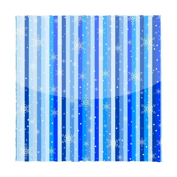 Schneeflocken Streifen Hintergrund blau — Stockvektor