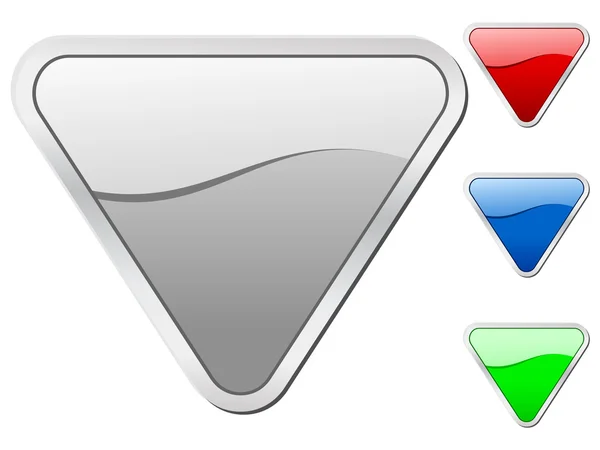 Háromszög alakú ikonok — Stock Vector
