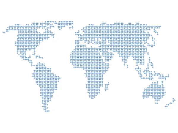 Світова карта зірочок — стоковий вектор