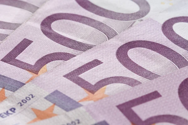 500 euro bankovky pozadí — Stock fotografie