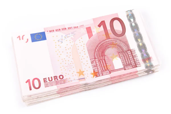 Billetes de 10 euros — Foto de Stock