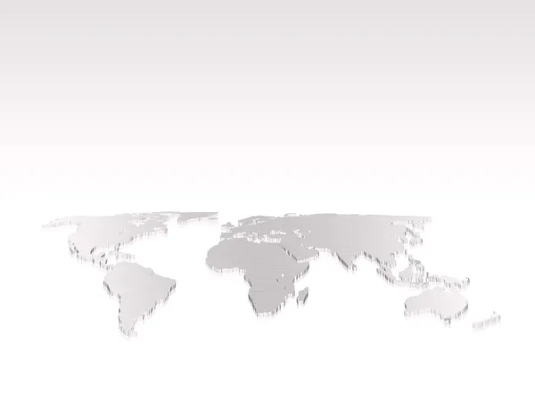 Mapa del mundo aislado —  Fotos de Stock