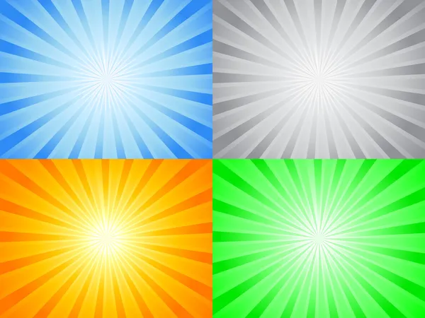 抽象颜色太阳 — 图库矢量图片