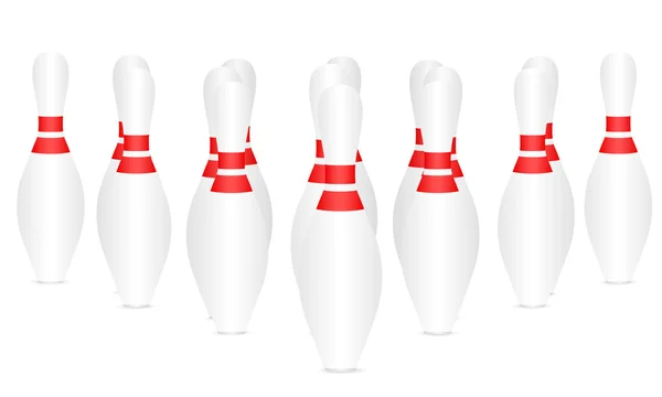 Spille da bowling — Vettoriale Stock