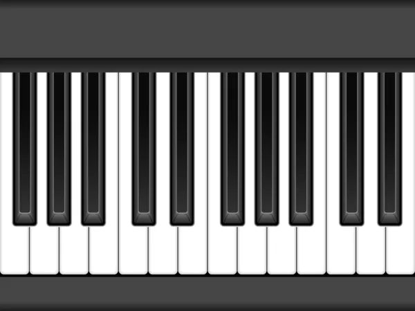 Zongora billentyűk — Stock Vector