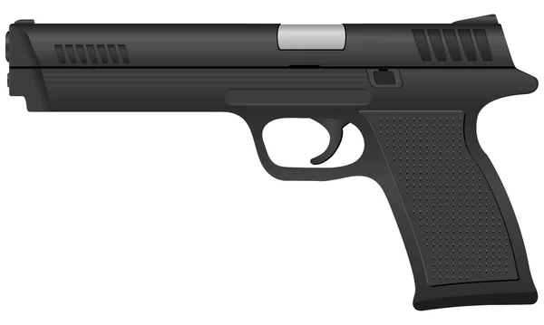Černá pistole 2 — Stockový vektor