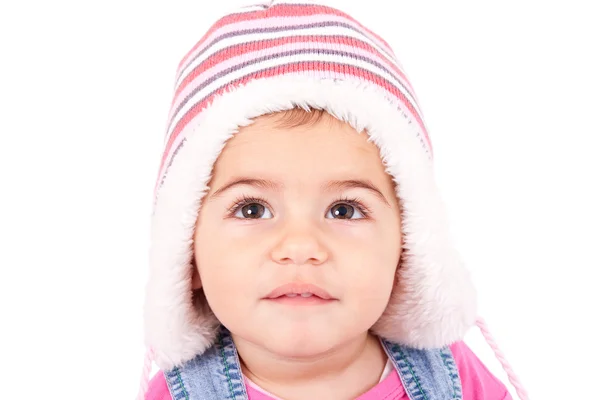 Little girl with hat — Stock Photo, Image