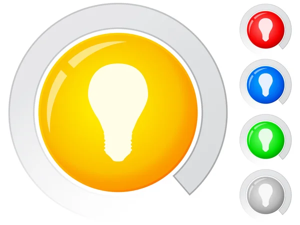 Ampoule boutons — Image vectorielle