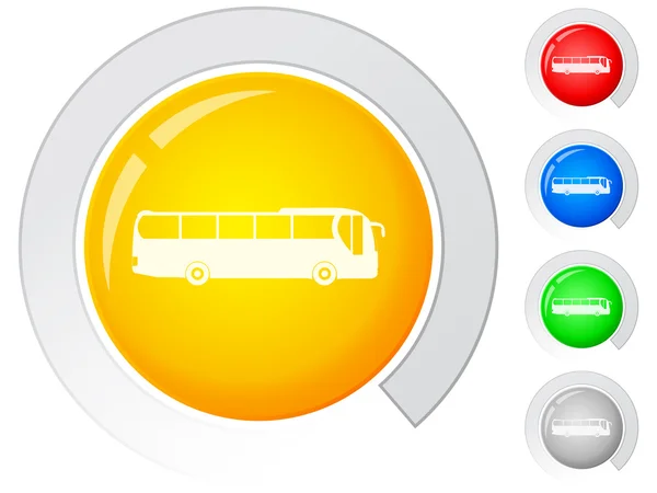 Düğmeleri otobüs — Stok Vektör