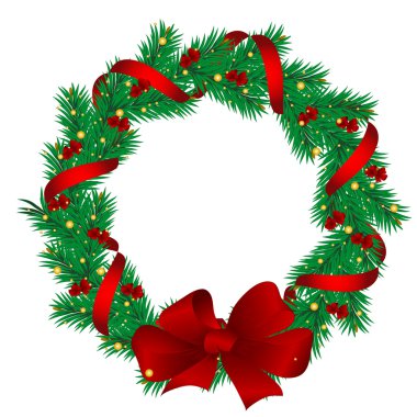 Christmas garlands clipart