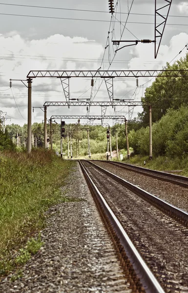 Binario ferroviario — Foto Stock