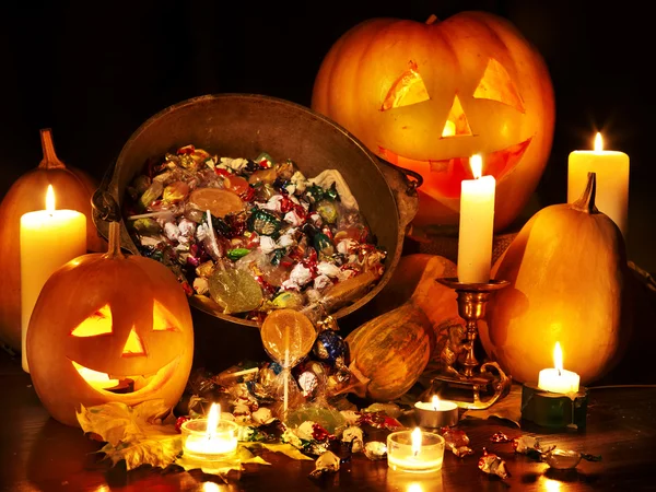 Halloween pumpkin lantern. — Stock Photo, Image