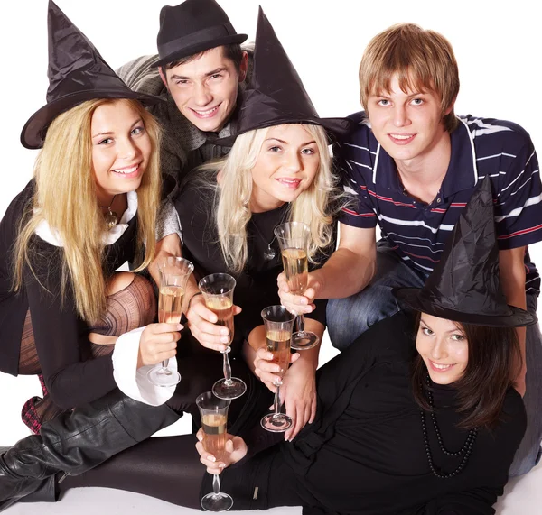 Group young on party. — Stock Photo, Image