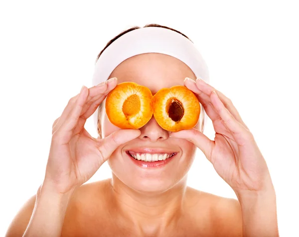 Natural homemade fruit facial masks . — Stock Photo, Image