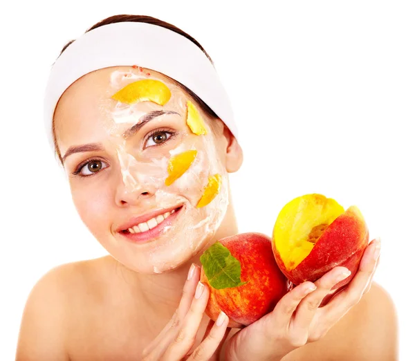 Máscaras faciales de frutas caseras naturales  . — Foto de Stock