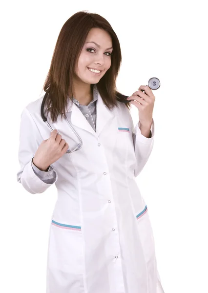 Doktor medicíny s stetoskop. — Stock fotografie