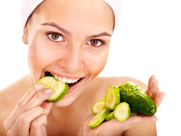 Natürliche hausgemachte Gemüse Gesichtsmasken . — Stockfoto