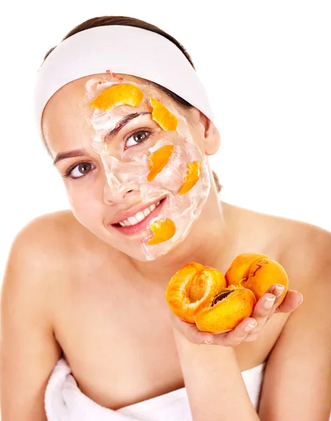 Maschere facciali naturali alla frutta fatta in casa  . — Foto Stock