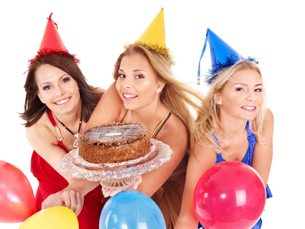 Grupo celebración de pastel . —  Fotos de Stock