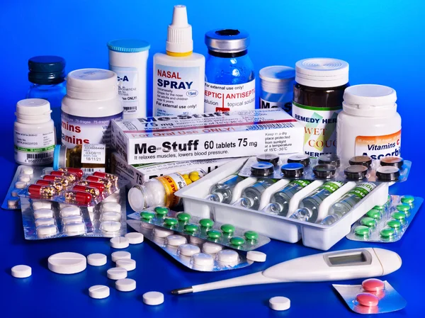 Blisterförpackning av piller. avhjälpa. — Stockfoto