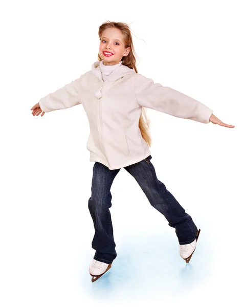年轻的女孩花样滑冰.. — 图库照片