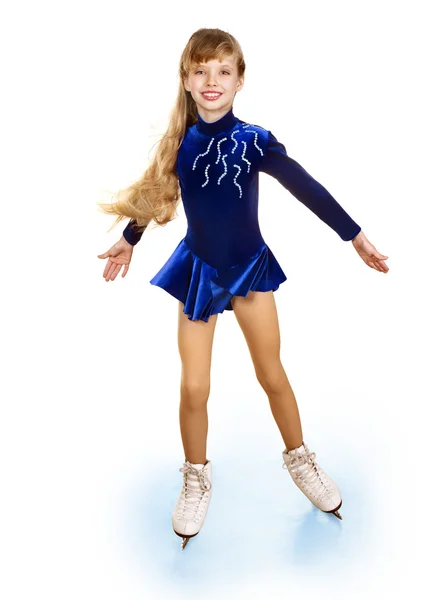 Chica joven patinaje artístico .. — Foto de Stock