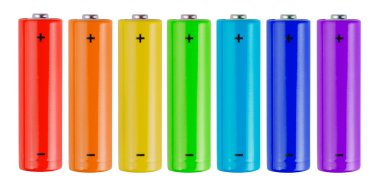 Rainbow batteries clipart