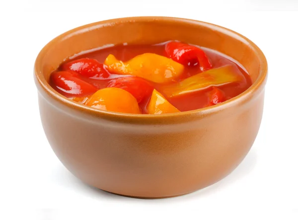 Lecho in bowl — Stock Photo, Image