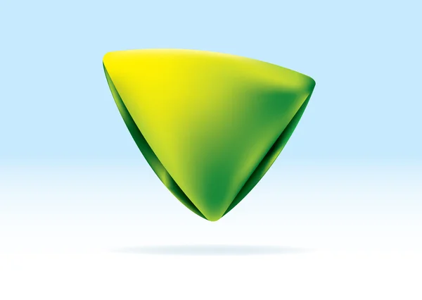 有机绿色三角形 — 图库矢量图片