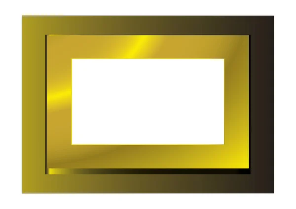Bingkai foto emas - Stok Vektor