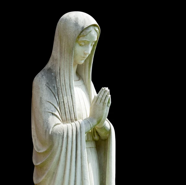 Estátua isolada de Maria — Fotografia de Stock