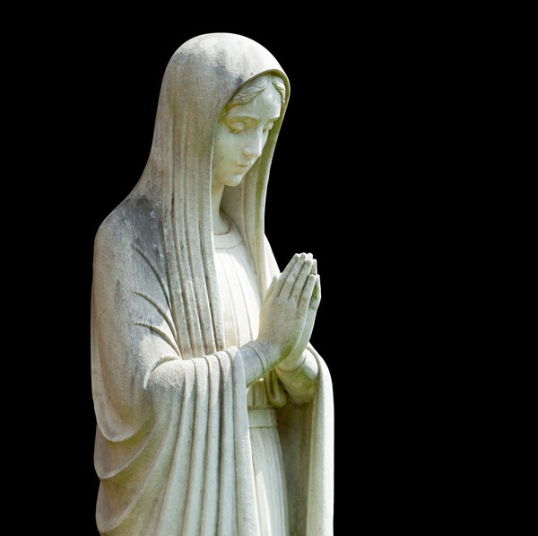 Isolated statue of Mary