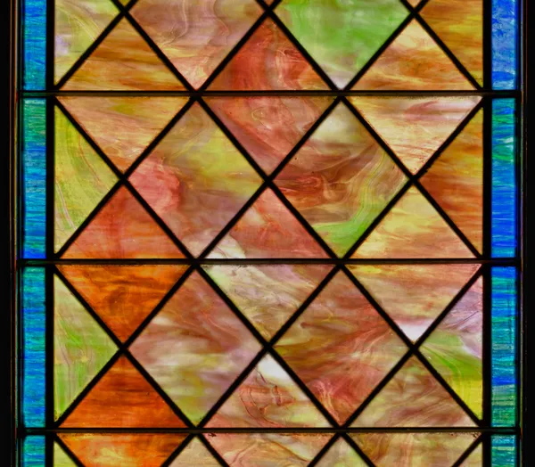 Painel de vidro colorido manchado — Fotografia de Stock