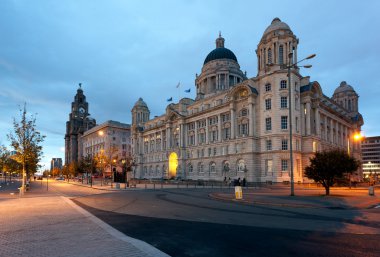 Waterfront in Liverpool clipart