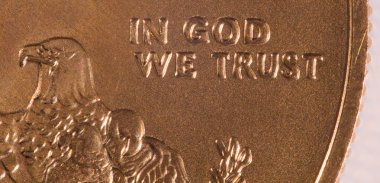 Macro of In God we Trust