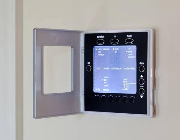 现代电子温控器 — 图库照片