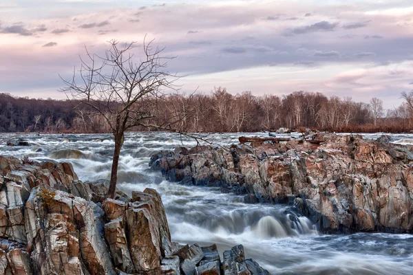 Great Falls Washington al anochecer —  Fotos de Stock