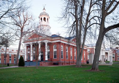 Old courthouse in Leesburg VA clipart