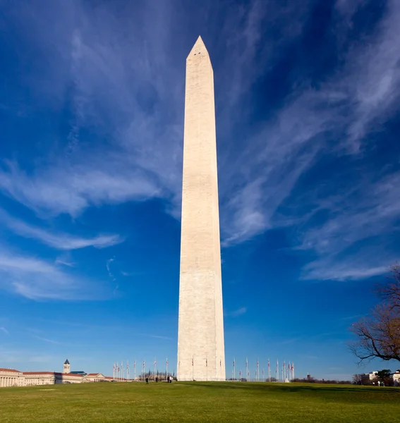 ワシントン州記念碑の広角ビュー — ストック写真