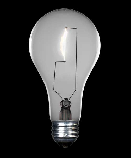 Gloeilamp lightbulb met pad — Stockfoto