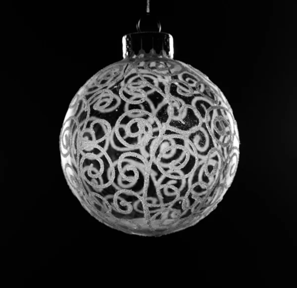 圆玻璃圣诞装饰 — 图库照片