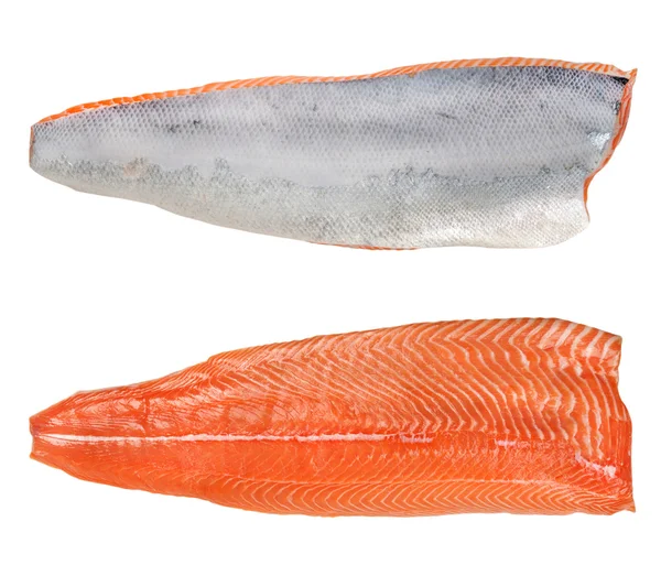 Der geteilte Lachs für Sushi — Stockfoto