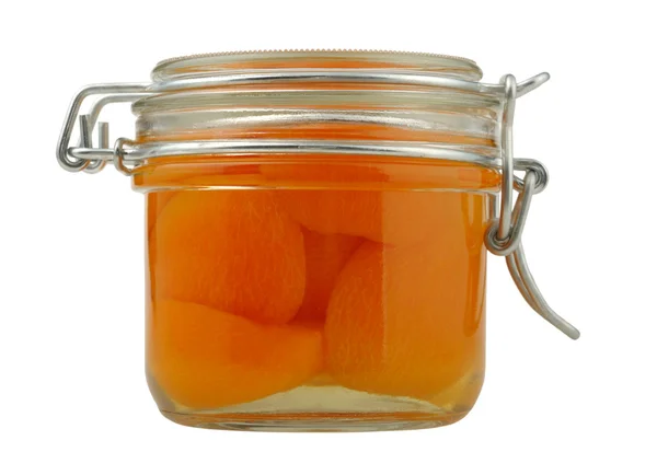 Meruňkový džem v sklenice — Stock fotografie