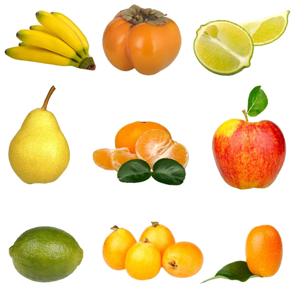 Conjunto de frutas — Fotografia de Stock